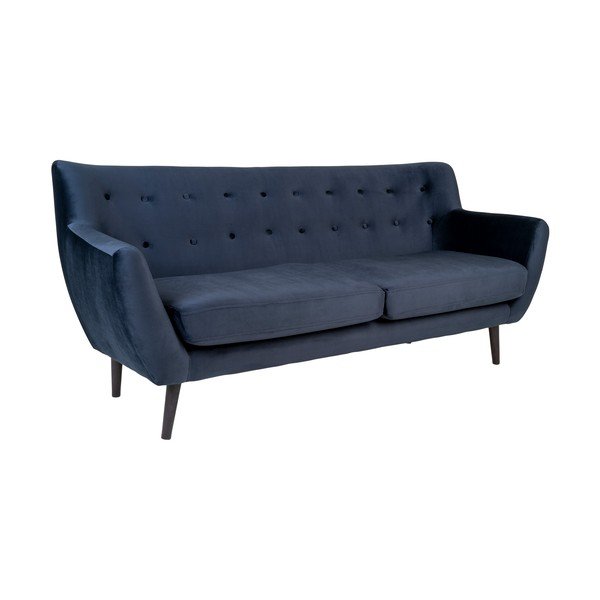 Divano in velluto blu scuro Monte - House Nordic-image-1