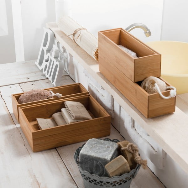 Organizzatore in bambù Woody, 30 x 15 x 6,35 cm - Compactor-image-2