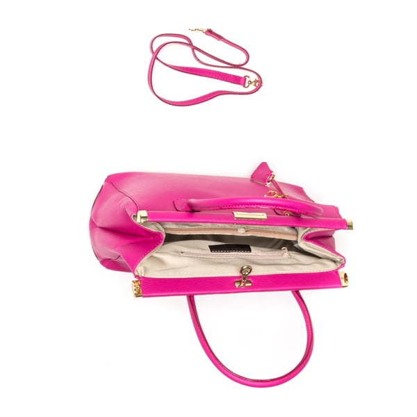 Kožená kabelka Renata Corsi 1012 Fuchsia-image-3