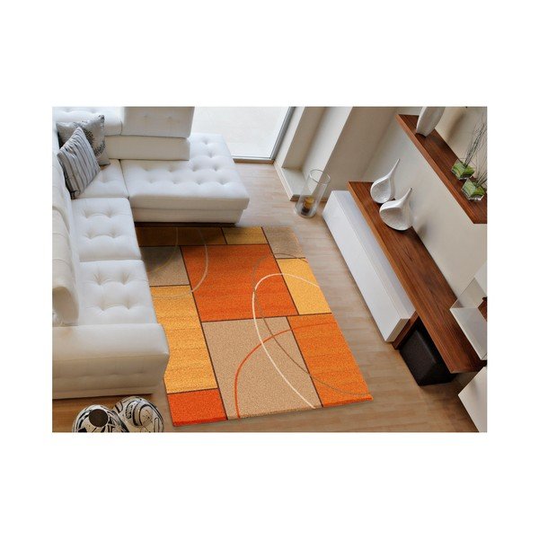 Tappeto arancione Delta, 190 x 280 cm - Universal-image-2