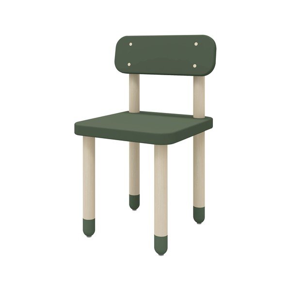 Sedia per bambini verde Dots - Flexa