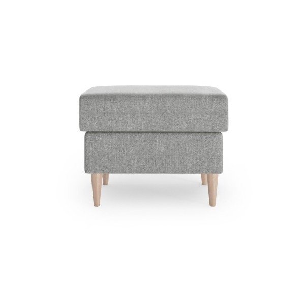 Pouf Aubrieta grigio, 60 x 45 cm - Mazzini Sofas-image-2