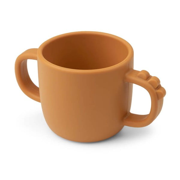 Tazza per bambini in silicone giallo 0,17 l Croco - Done by Deer-image-2