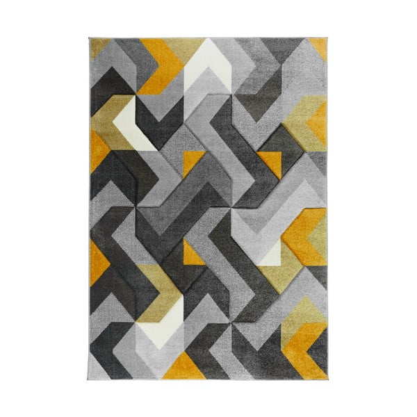 Tappeto giallo-grigio 160x230 cm Aurora - Flair Rugs