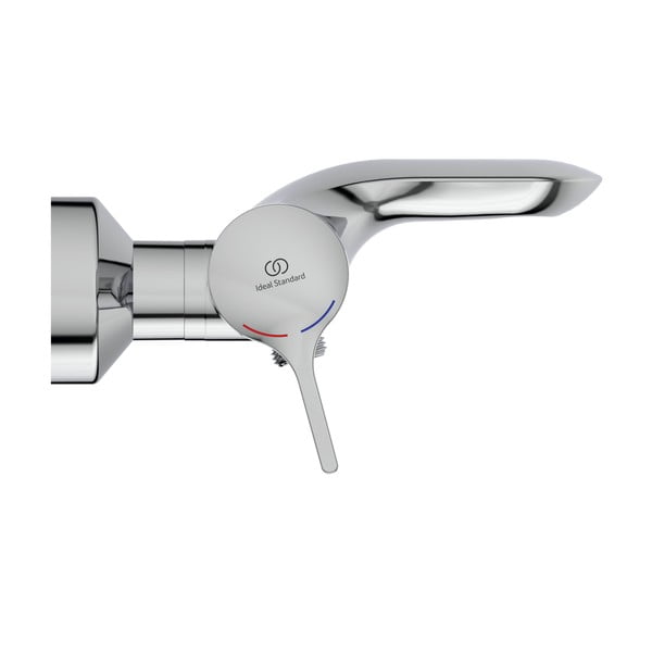 Rubinetto per vasca da bagno argentato effetto lucido a muro Melange - Ideal Standard-image-3