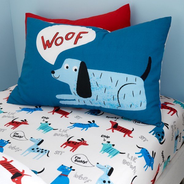 Biancheria da letto per bambini 200x135 cm Woofing Dogs - Catherine Lansfield-image-2