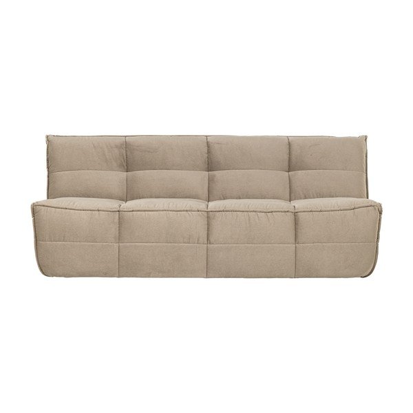Divano beige con rivestimento in velluto 204 cm Cluster – vtwonen