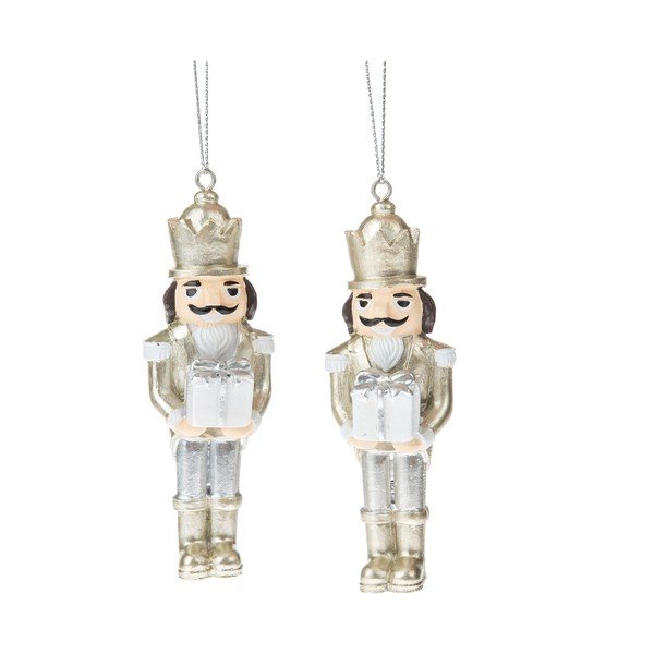 Decorazioni per albero di natale in set in poliresina 2 pz 4 cm – Dakls