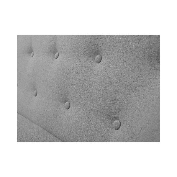 Divano a due posti Piemonte grigio chiaro con gambe marroni - Mazzini Sofas-image-4