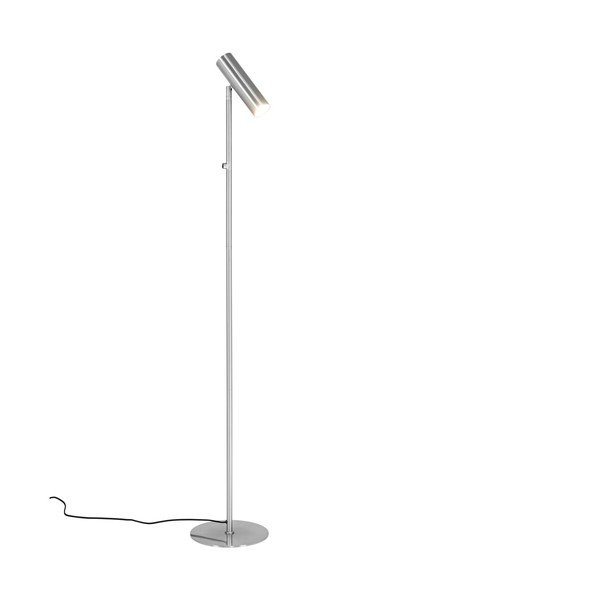 Lampada da terra argentata (altezza totale 150 cm) Paris – House Nordic-image-3