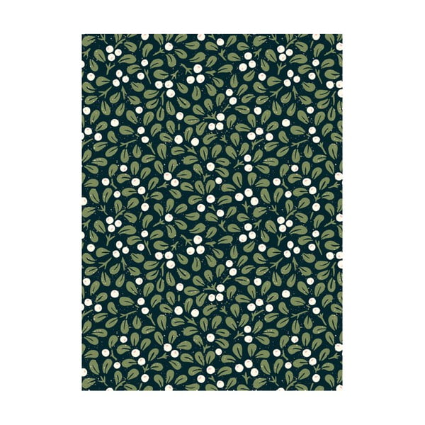 5 fogli di carta da regalo, 50 x 70 cm Mistletoe - eleanor stuart