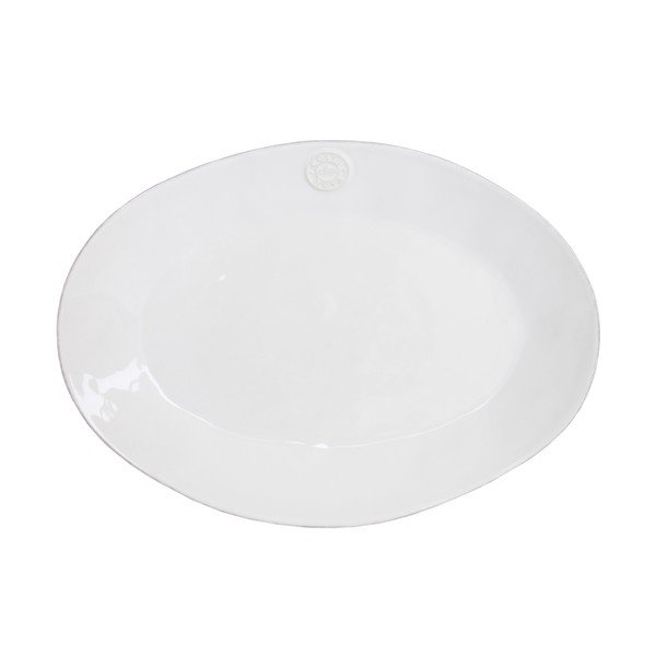 Bílý kameninový oválný tác Costa Nova Nova, délka 30 cm