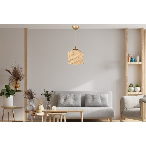 Lampadario in marrone chiaro ø 20 cm – Opviq lights-image-3