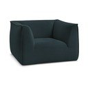 Poltrona blu scuro con rivestimento in velluto a coste Giorgia – Bobochic Paris