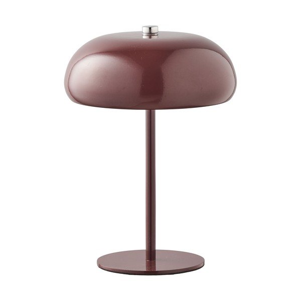 Lampada da tavolo burgundy in metallo (altezza totale 23 cm) Margate – House Nordic