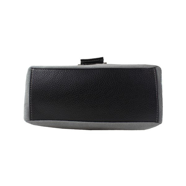 Borsa da cowboy in pelle grigia - Chicca Borse-image-4