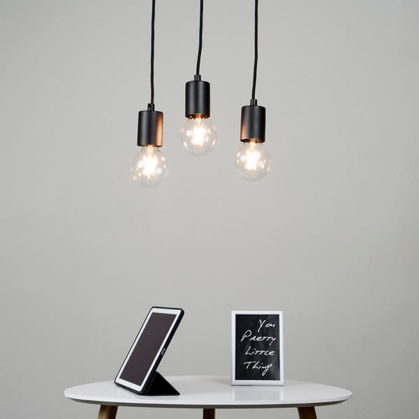 Lampada a sospensione nera con paralume in metallo ø 5 cm Cero - Sotto Luce-image-1