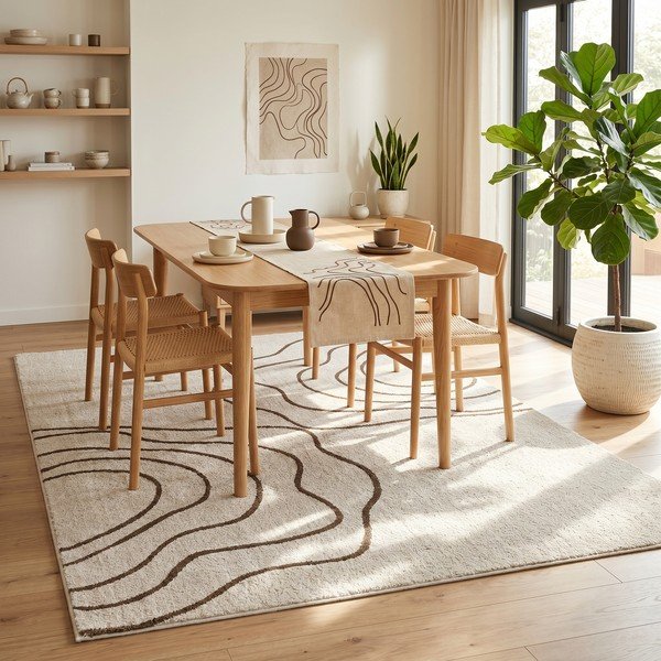 Tappeto beige 160x230 cm Pulse - ESTE-image-3