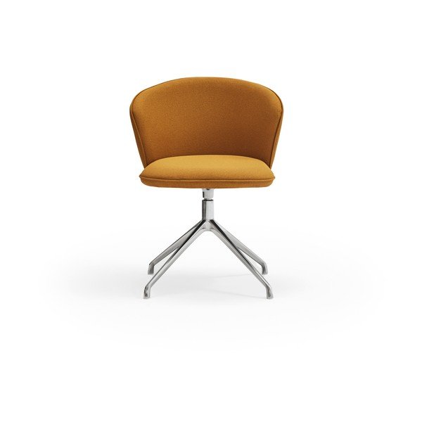 Set di sedie da pranzo color senape in imbottito 2 pz Add – Teulat-image-1