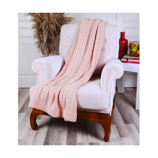 Copriletto rosa Tufalo, 130 x 170 cm - Homemania Decor-image-1