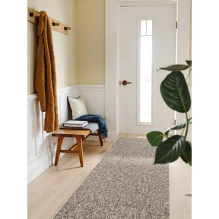 Passatoia grigia lavabile 80x240 cm Rocco Taupe – Elle Decoration