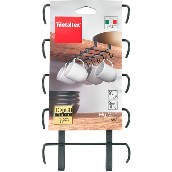 Portabicchieri sospeso nero Lava My Mug - Metaltex-image-4