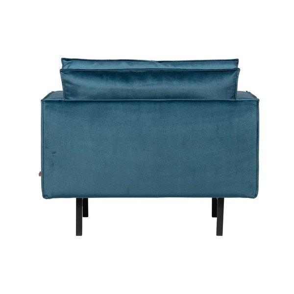 Poltrona in velluto blu Rodeo - BePureHome-image-4