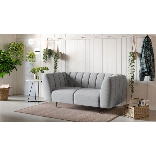 Divano in grigio chiaro 170 cm Shel – Ghado-image-1
