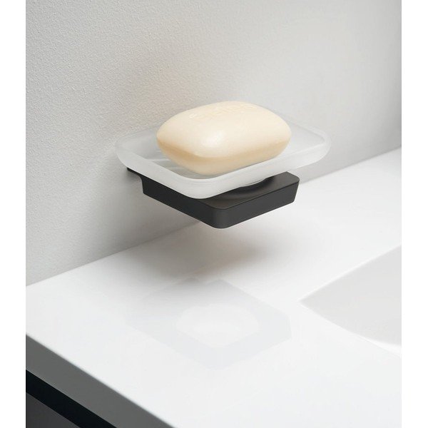 Portasapone in ottone bianco e nero Zen - Sapho-image-1