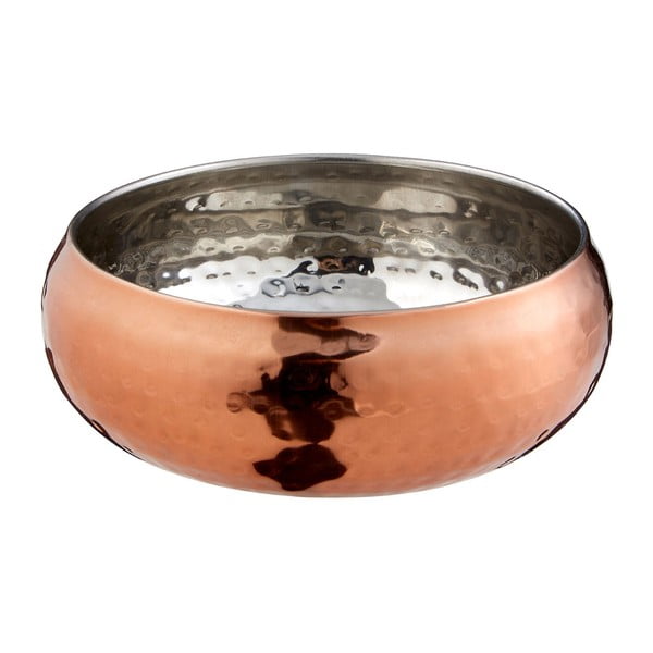 Ciotola decorativa in oro rosa martellato, ⌀ 12 cm - Premier Housewares-image-1