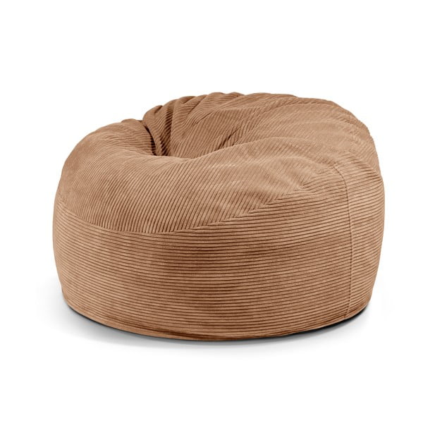 Puof a sacco marrone con rivestimento in velluto a coste Om 110 – SLOWDOWN