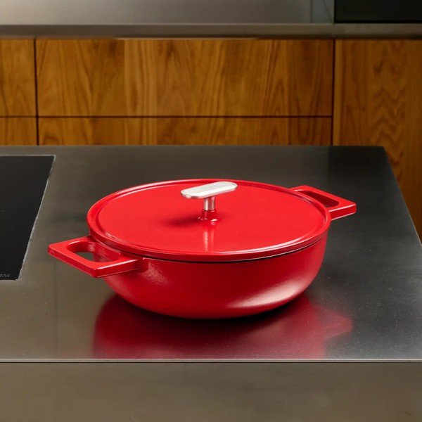 Padella in ghisa con coperchio ø 26 cm tegame Mattia 3.0 – FABINI-image-4