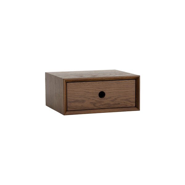 Comodino colore naturale scuro con effetto noce da parete Time – Ellos Home