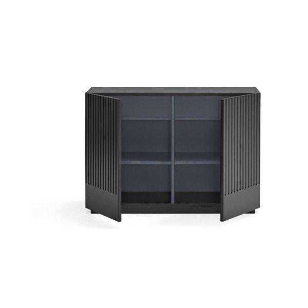 Cassettiera bassa nera 100x70 cm Doric - Teulat-image-2