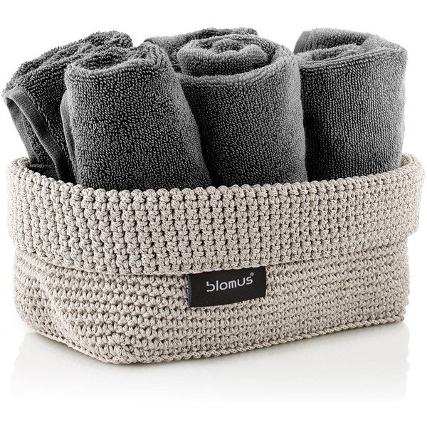 Cesto portaoggetti beige Corda, 11,5 x 20 cm - Blomus-image-1