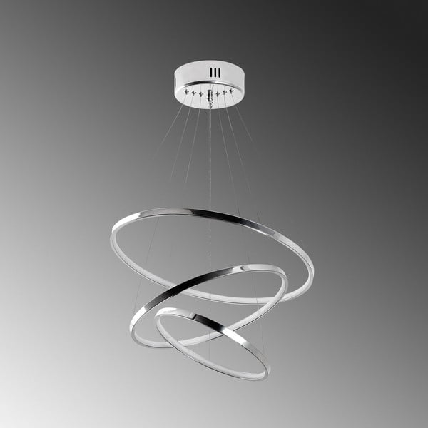 Lampada a sospensione LED in argento ø 50 cm Simit - Opviq lights-image-3