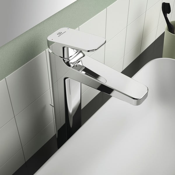 Rubinetto per lavabo argentato effetto lucido Ceraplan - Ideal Standard-image-3