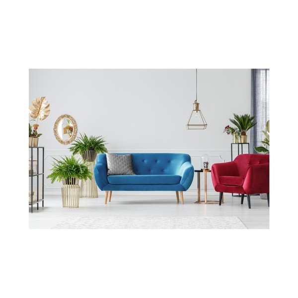 Divano blu a due posti Amelie - Mazzini Sofas-image-2