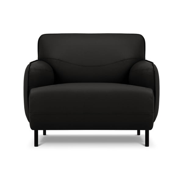 Poltrona in pelle nera Neso - Windsor & Co Sofas