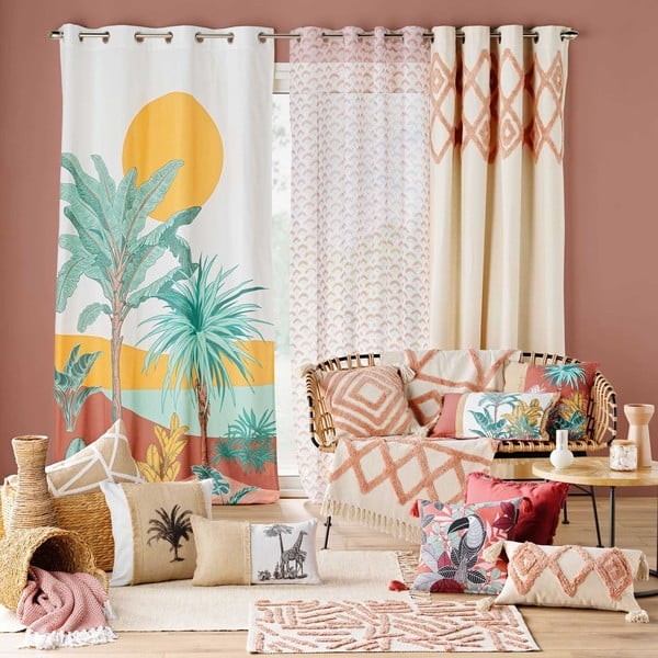 Cuscino decorativo in juta 45x45 cm Rico - douceur d'intérieur-image-2