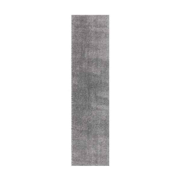 Passatoia in fibra riciclata grigia 60x230 cm Velvet - Flair Rugs