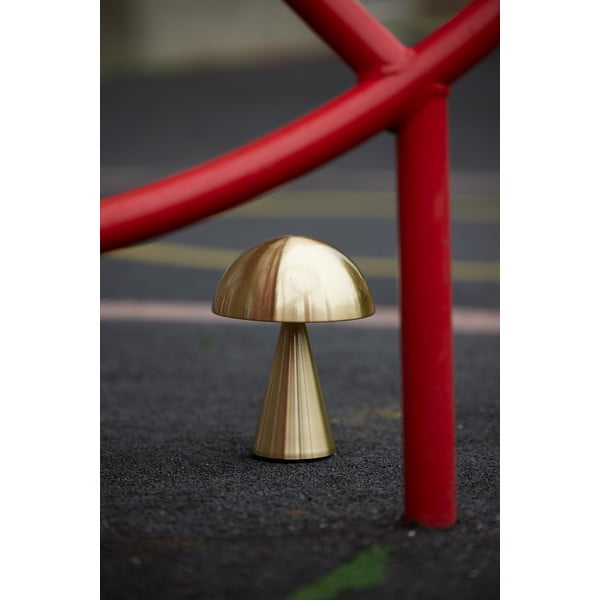 Lampada da tavolo a LED dimmerabile in oro (altezza 20 cm) Mush - Hübsch-image-3