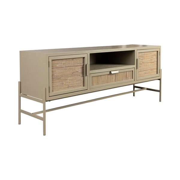Mobile TV beige in abete massiccio 148x60x38 cm Yasu – Dutchbone-image-2