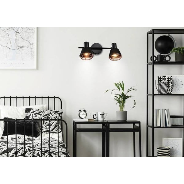 Lampada da parete in metallo nero Neria - Candellux Lighting-image-1