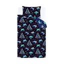 Set copripiumino e federa nero e blu per letto matrimoniale 200x200 cm Christmas Gamer – Catherine Lansfield