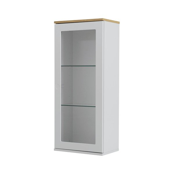 Vetrina bianca a un'anta, altezza 95 cm Dot - Tenzo-image-2