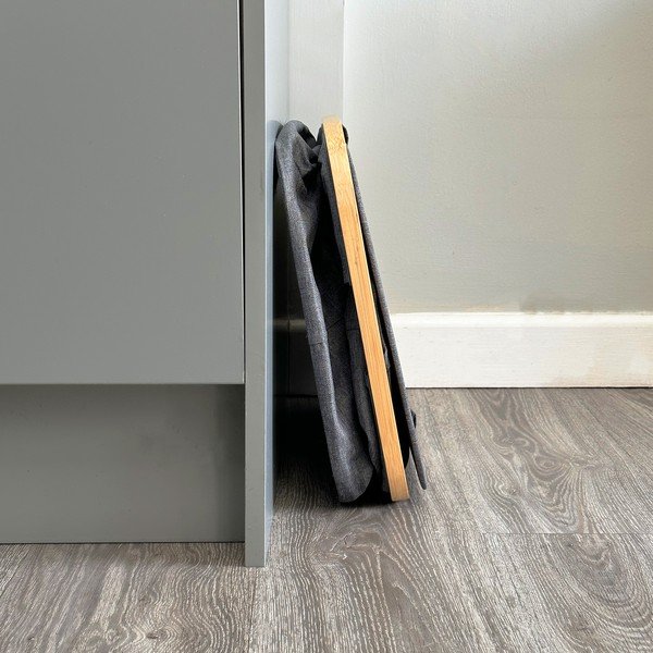 Cesto portabiancheria in tessuto 70 l Bamboo - Addis-image-2