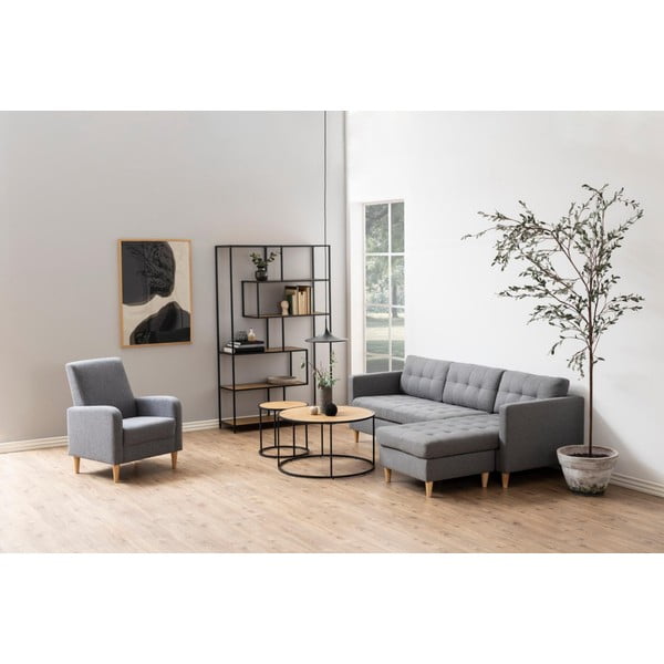 Tavolino rotondo nero ø 80 cm Seaford - Actona-image-2