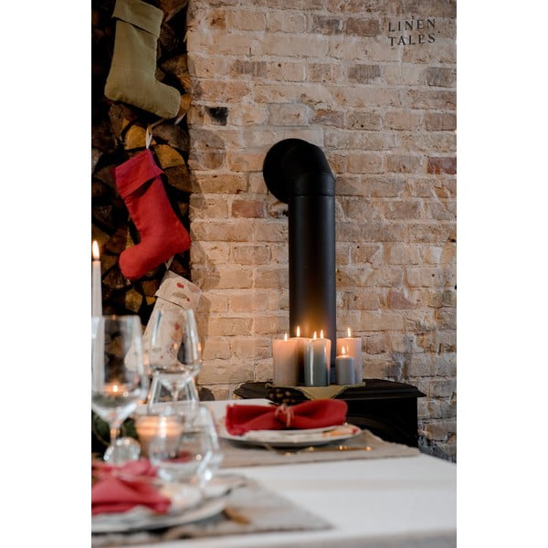 Calza natalizia in tessuto Natural – Linen Tales-image-1