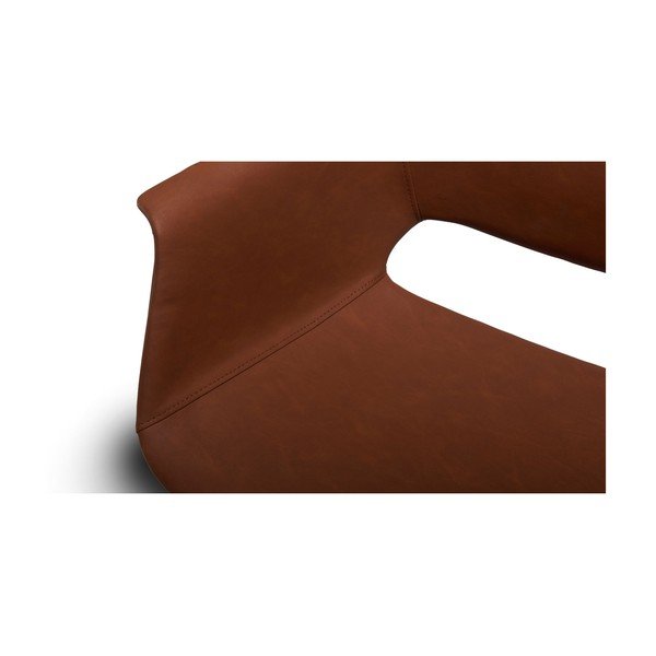 Sedie da pranzo marrone cognac in un set di 2 pezzi Elvis - Furnhouse-image-3